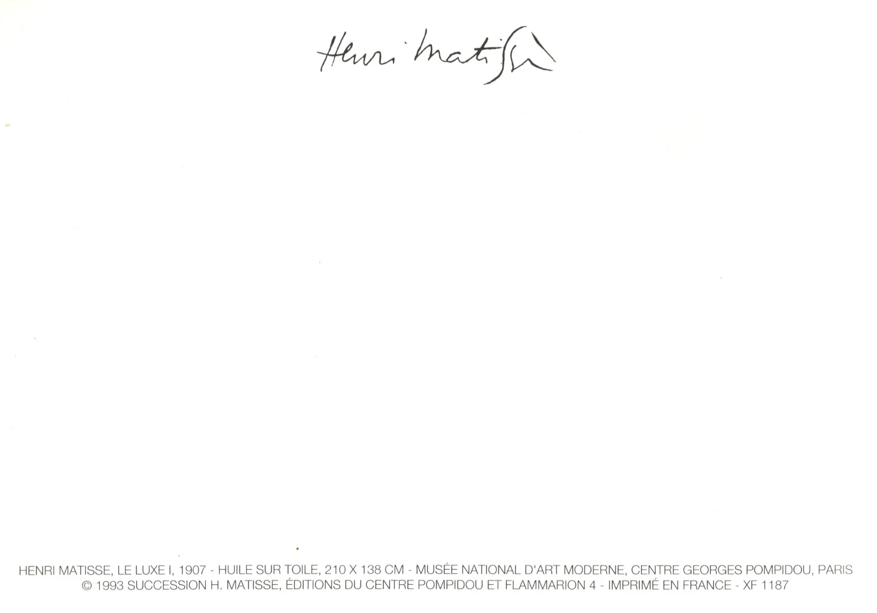 Le luxe I, 1907 by Henri Matisse - 4 X 6 Inches (10 Postcards) - Image 2