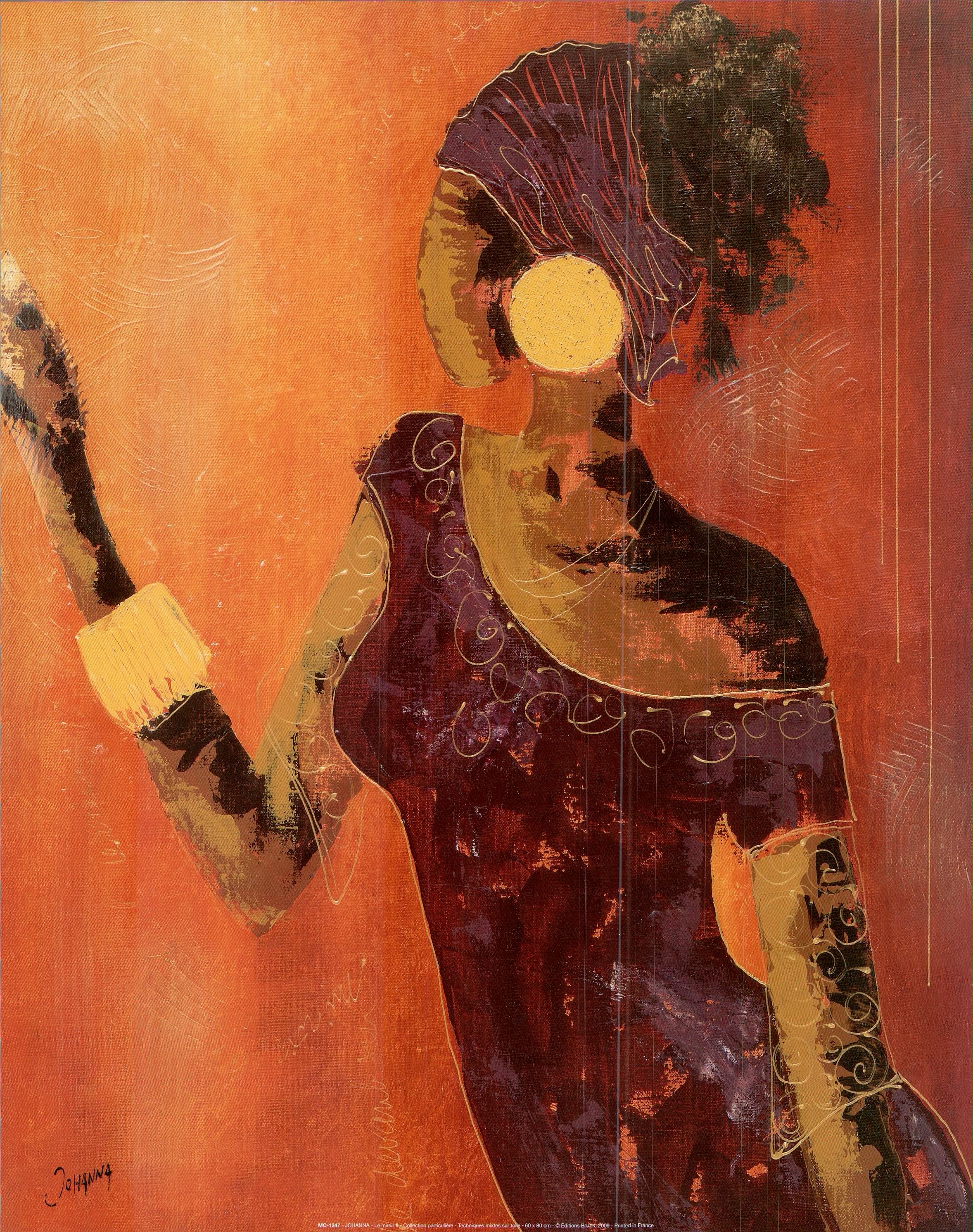 Le Miroir II by Johanna - 16 X 20 Inches (Art Print)