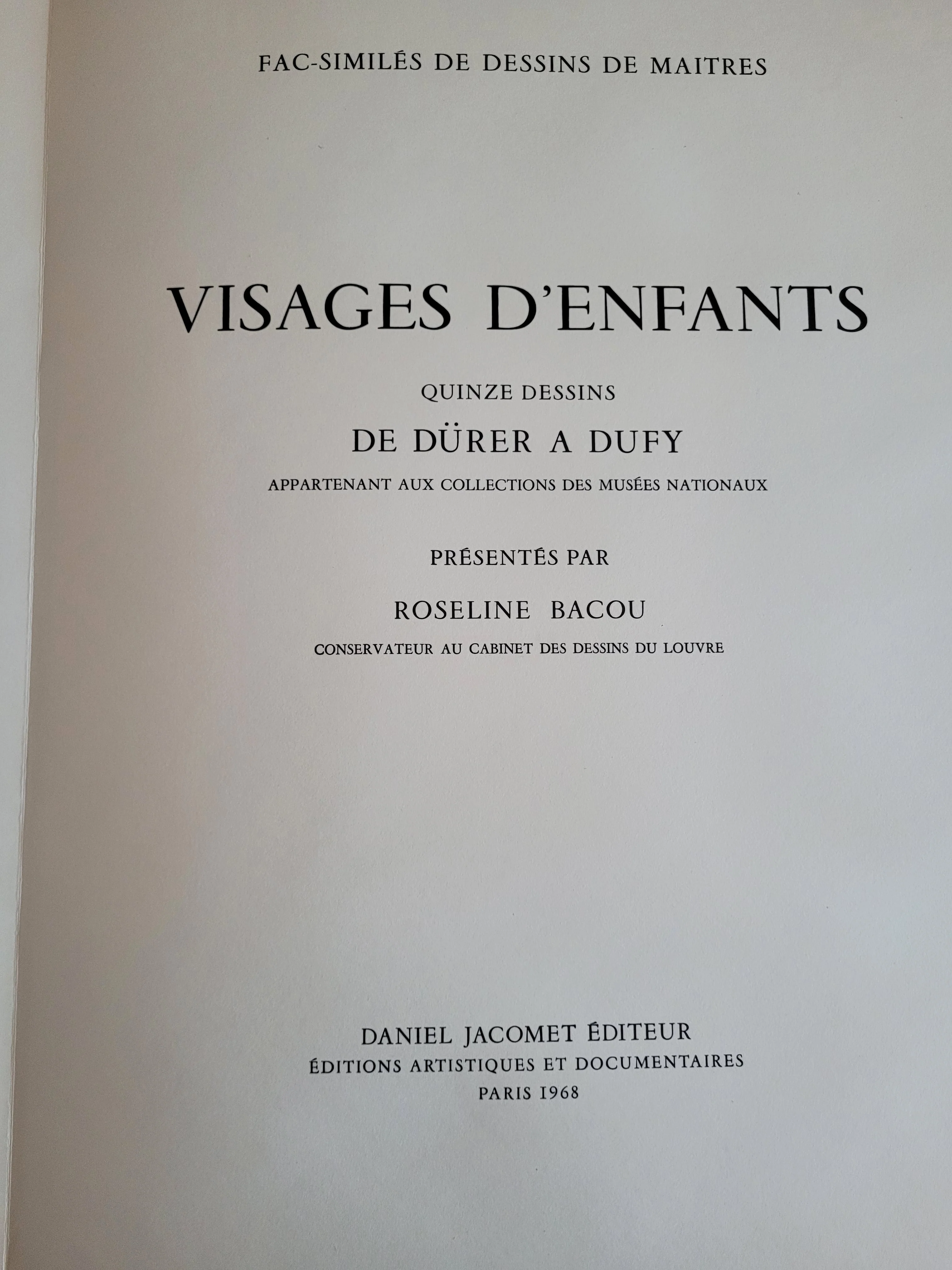 Les visages d'enfants de Dürer à Dufy 1968 (41/750 exemplaires) - Image 4