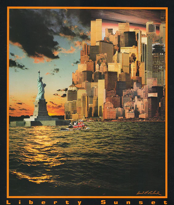 Liberty Sunset by Lombard - 8 X 10 Inches (Art Print)