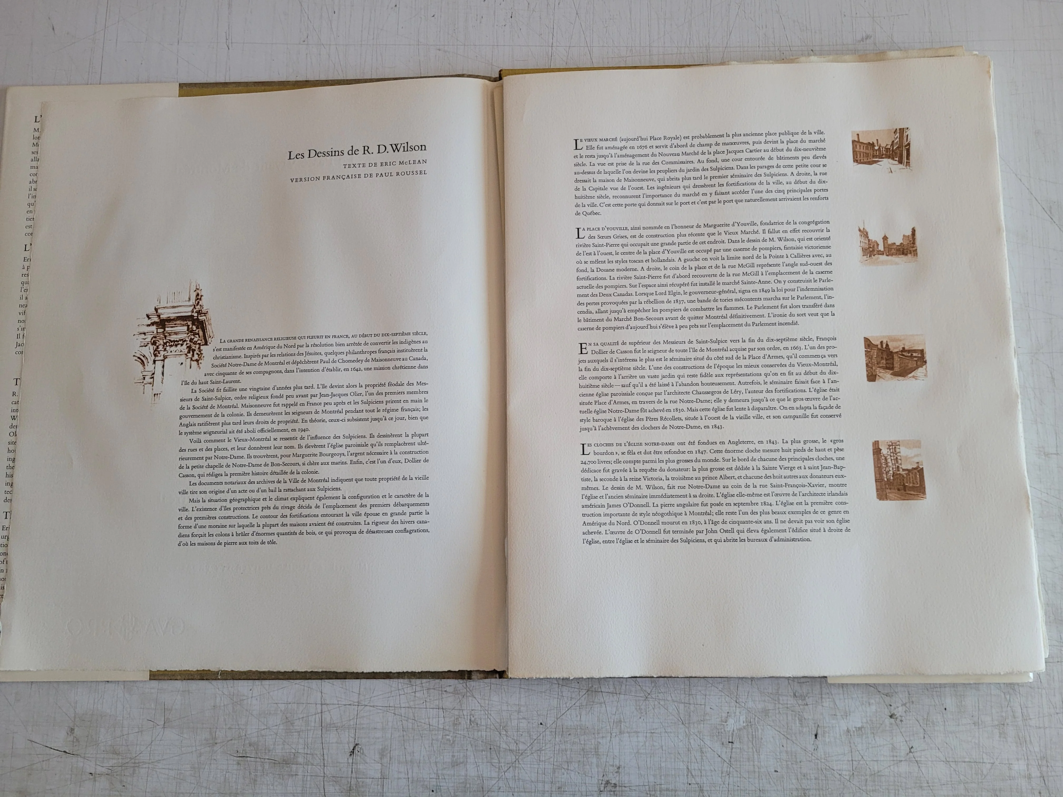 LIVING PAST OF MONTREAL Canadian History Art Drawings by R. D. Wilson 1964 Book - Image 3