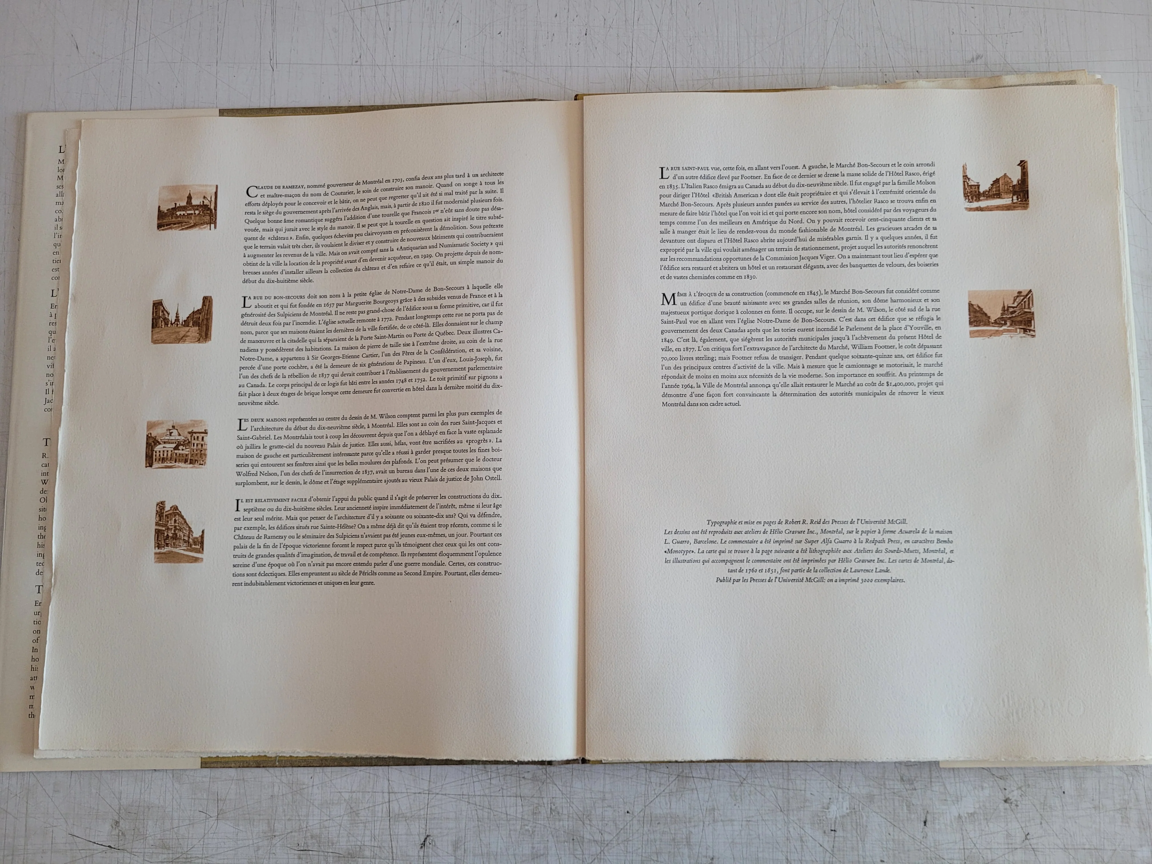 LIVING PAST OF MONTREAL Canadian History Art Drawings by R. D. Wilson 1964 Book - Image 4