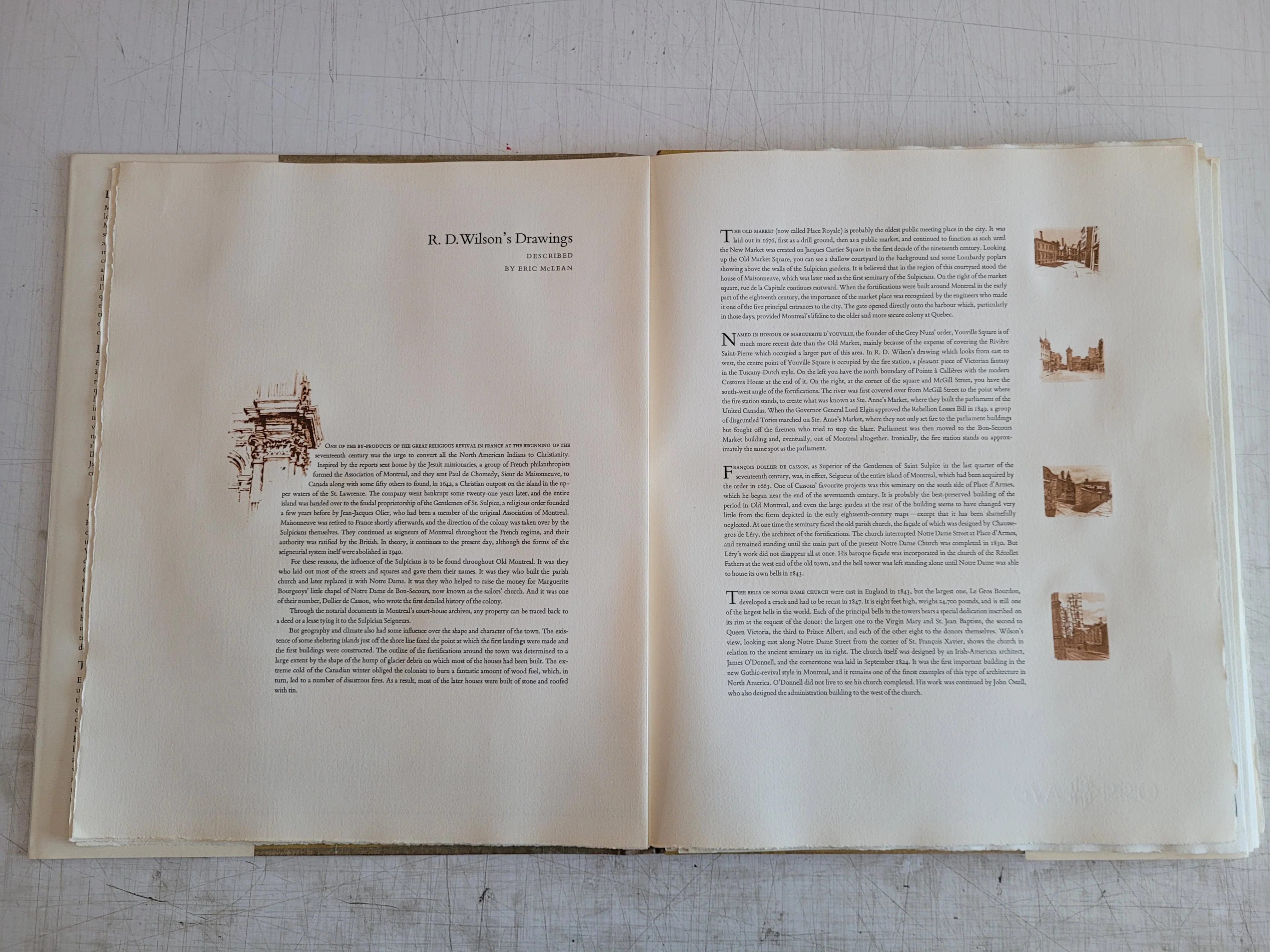 LIVING PAST OF MONTREAL Canadian History Art Drawings by R. D. Wilson 1964 Book - Image 6