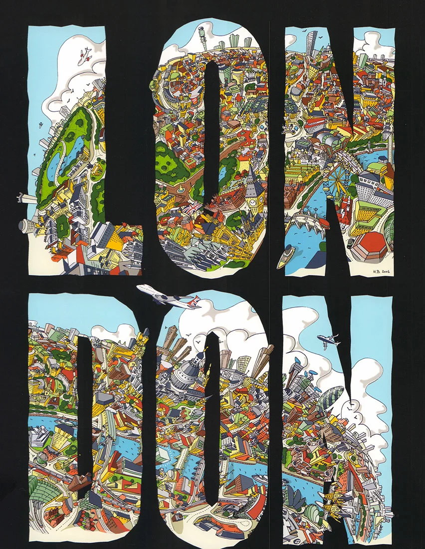 London by Hartwig Braun - 12 X 16 Inches (Art Print)