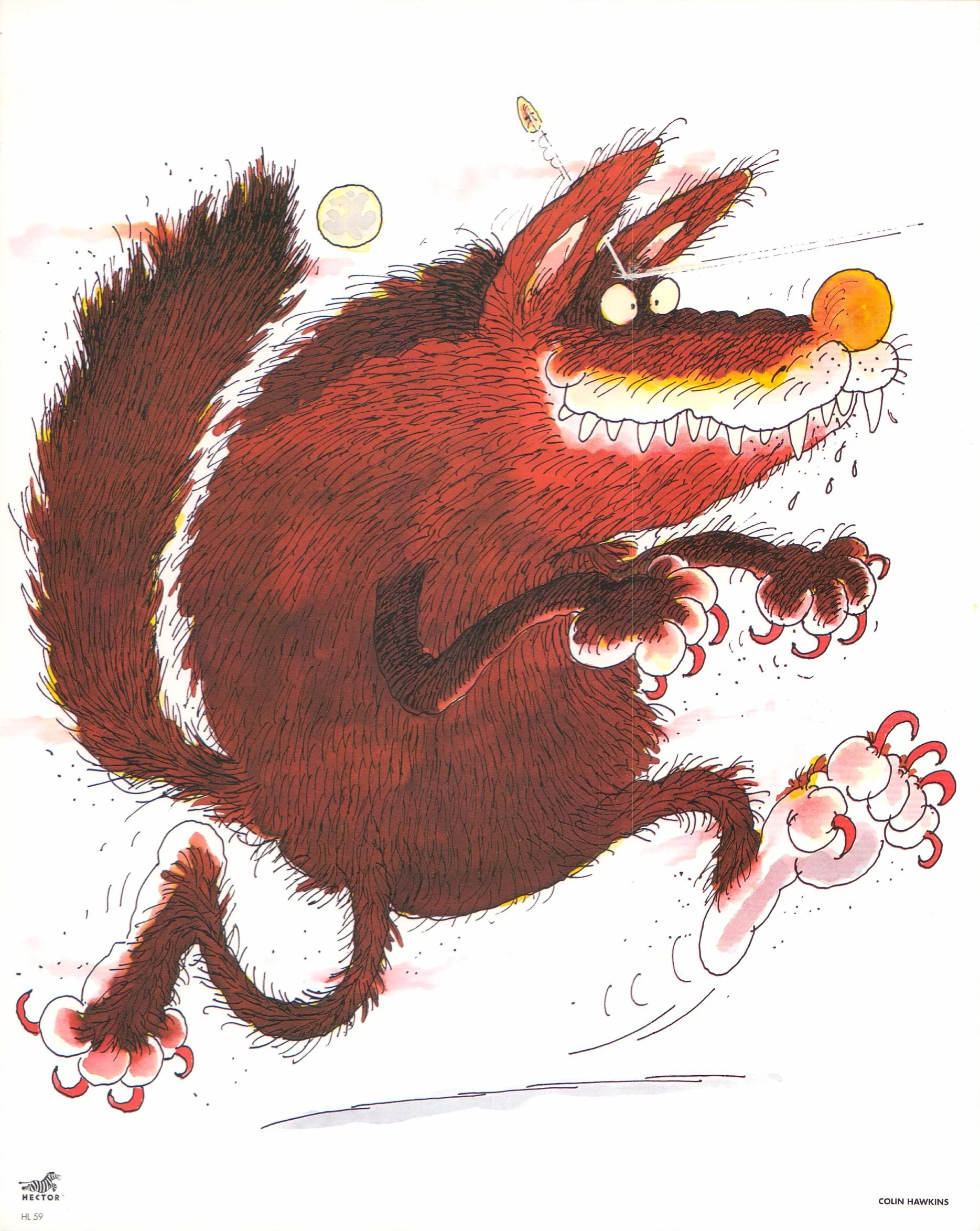 Monsters, 1991 by Colin Hawkins - 10 X 12 Inches (Art Print)