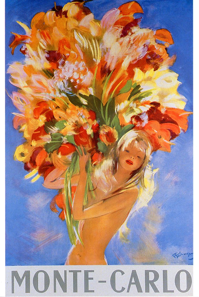 Monte-Carlo - 5 X 7 Inches (Vintage Greeting Card)