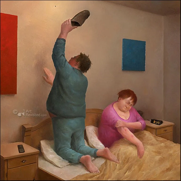 Mosquito by Marius van Dokkum - 6 X 6 Inches (Note Card)
