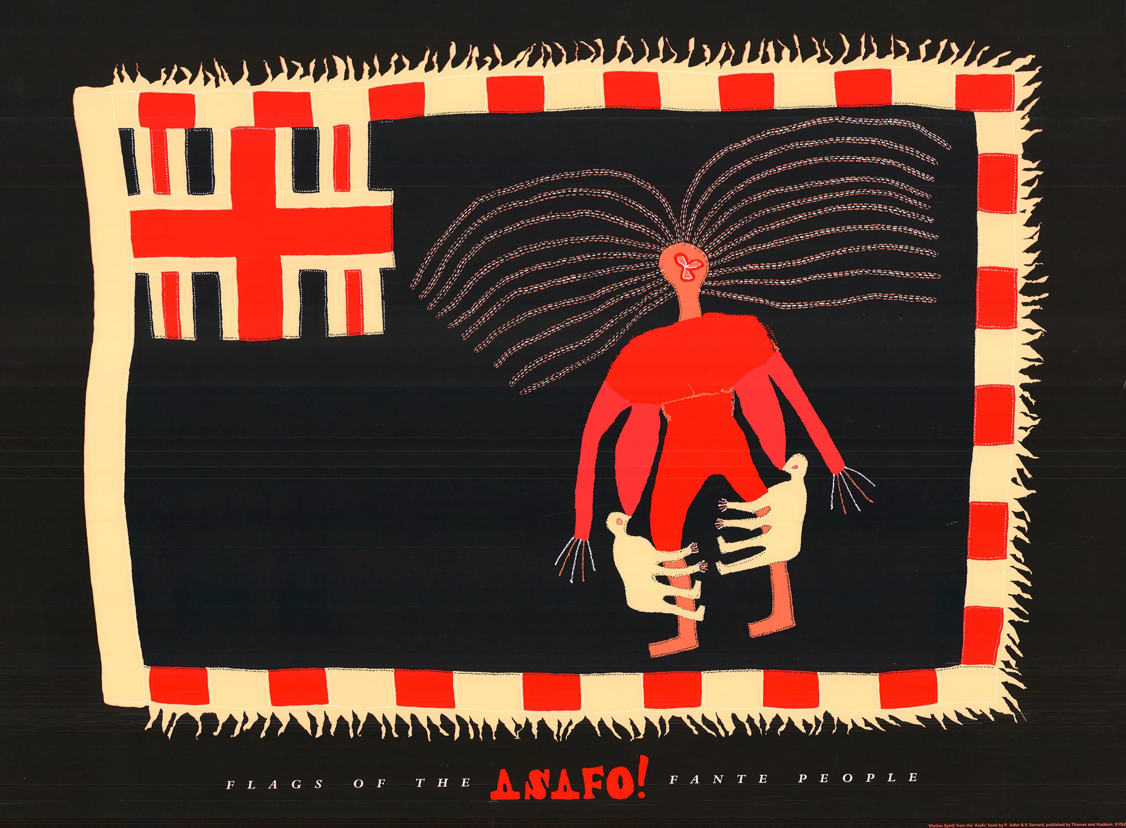 Mother Spirit (Asafo) by P. Adler & N. Barnard - 24 X 32 Inches (Art Print)