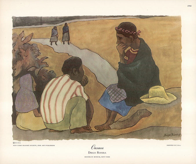 Oaxaca by Diego Rivera - 8 X 10 Inches (Art Print)
