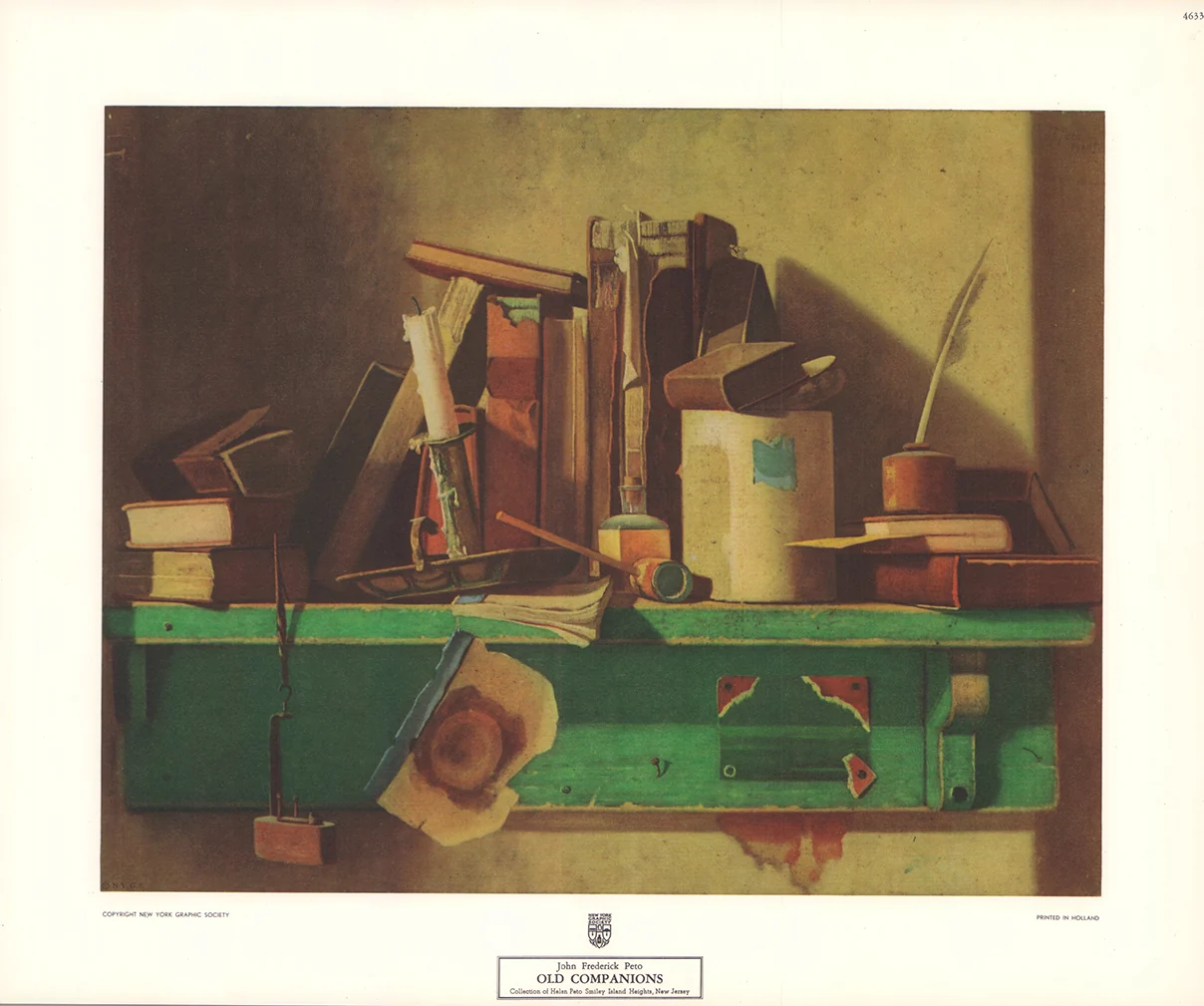 Old Companions by John Frederick Peto - 14 X 17 Inches (Art Print)