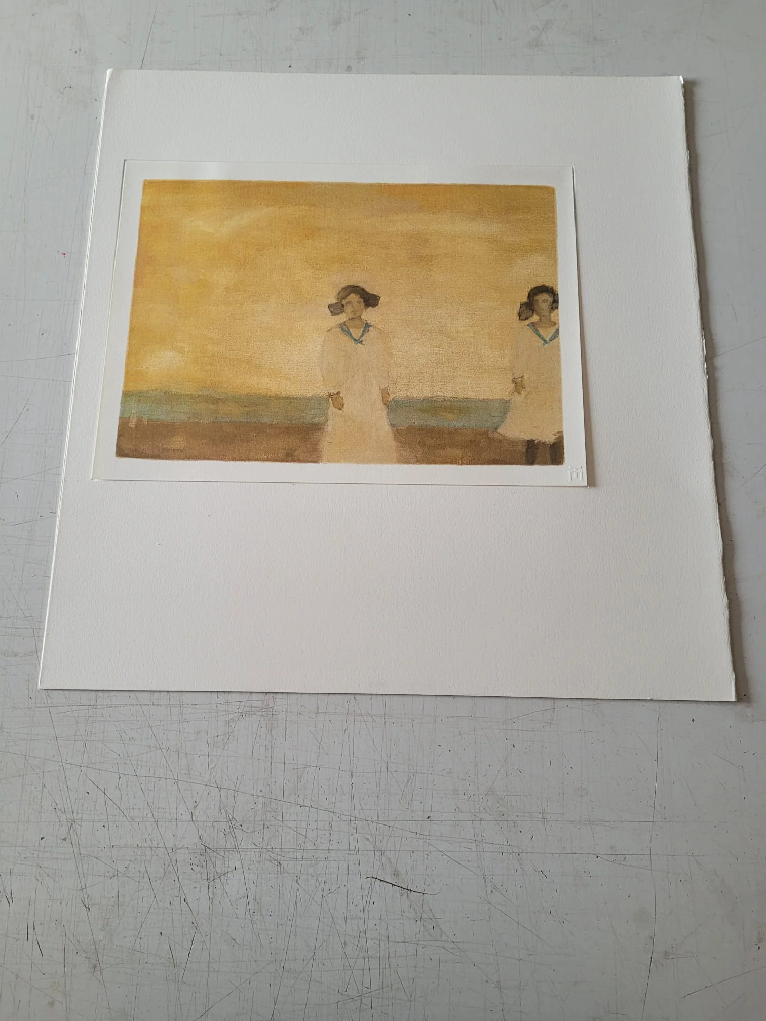 Old Orchard Beach, 1912 by Jean-Paul Lemieux - 21 X 22 Inches (Facsimile Art Print)