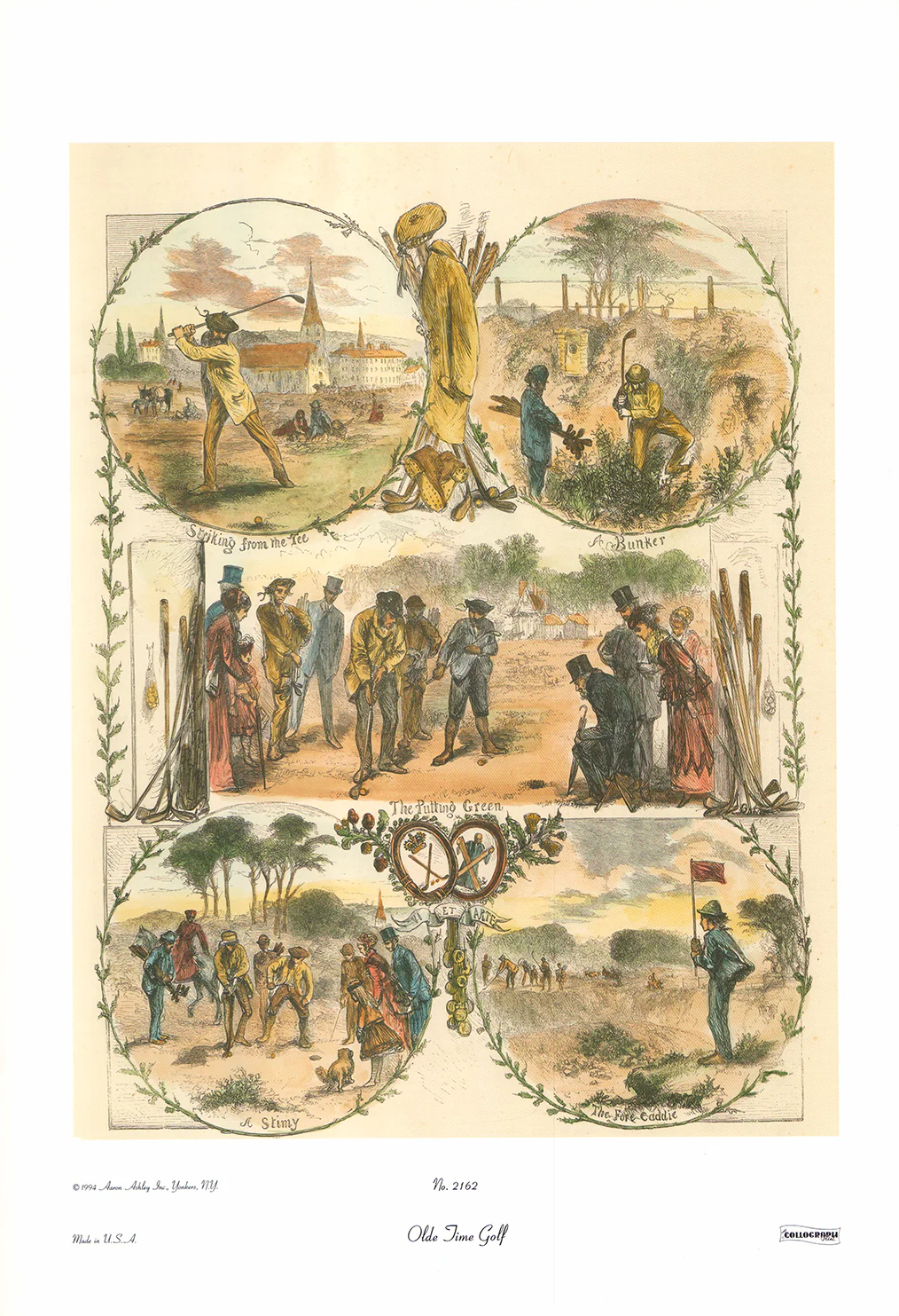 Olde Time Golf, 1869 by Unknow - 16 X 22 Inches (Art Print)