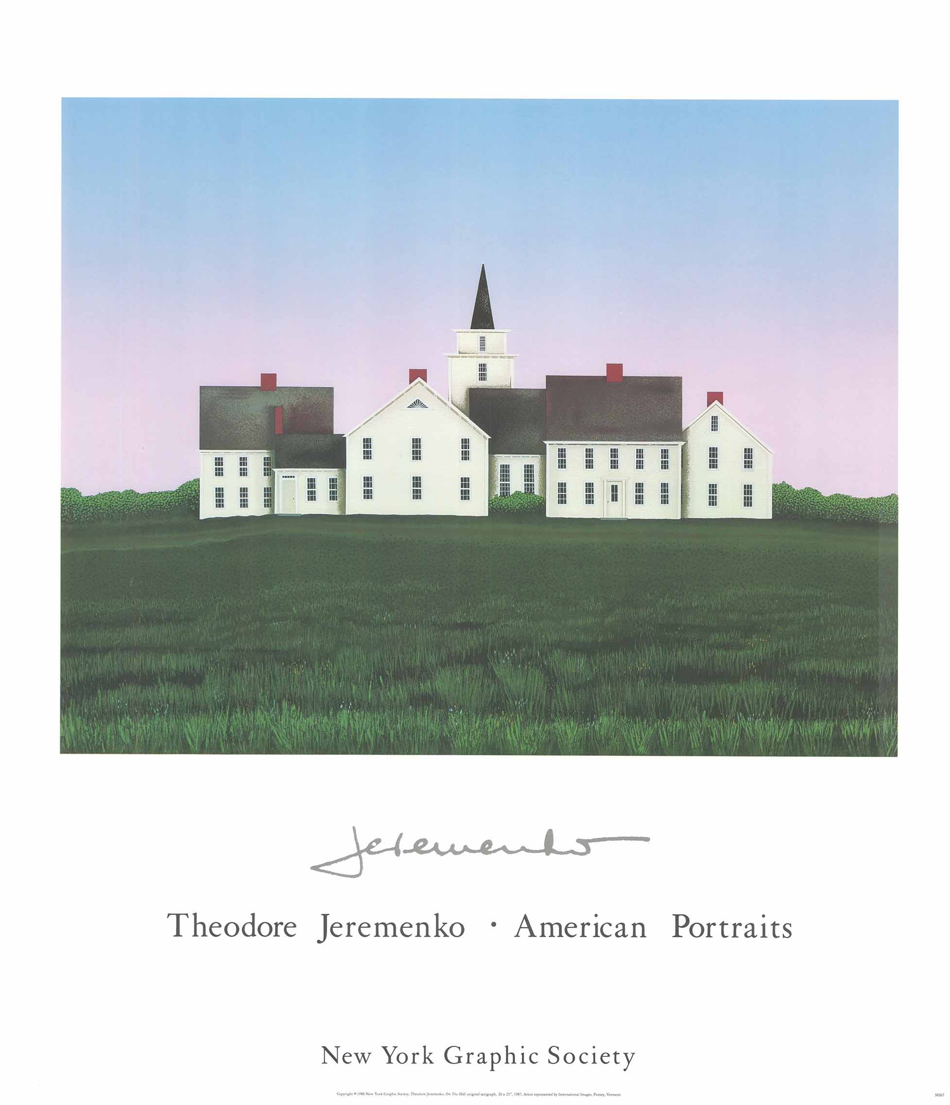 On the Hill by Theodore Jeremenko - 28 X 32 Inches (Art Print)