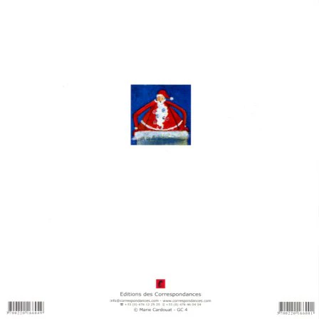 Oops! Says Santa by Marie Cardouat - 6 X 6 Inches (Greeting Card) - Image 2