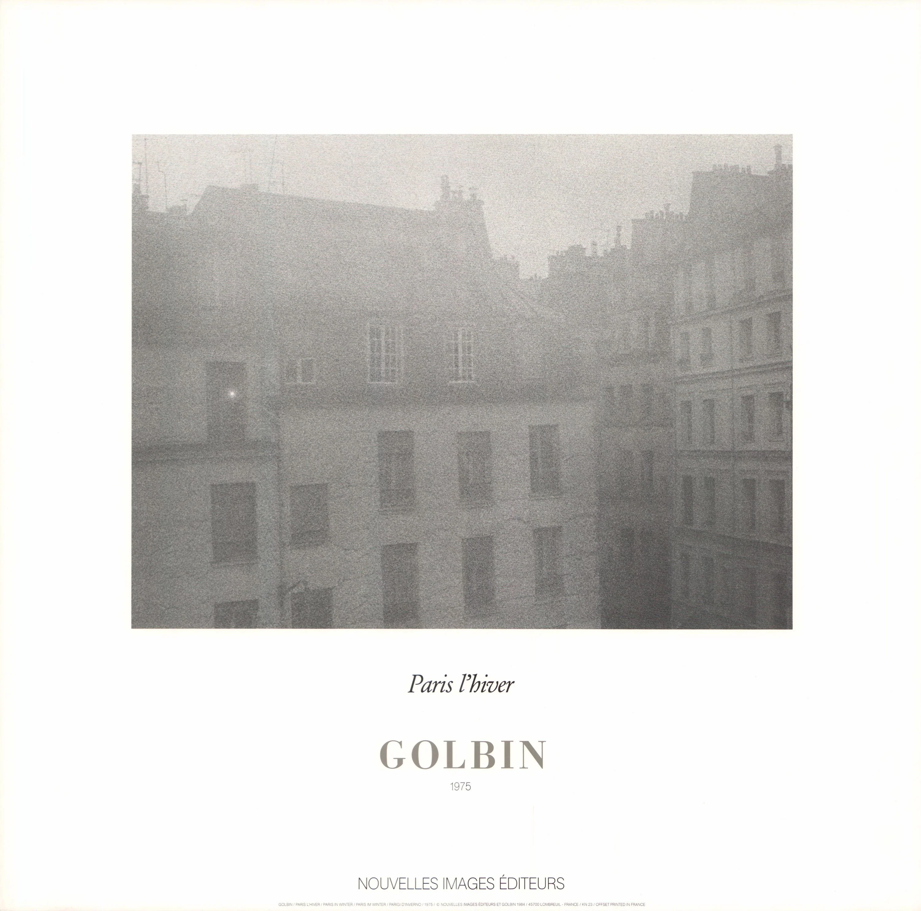 Paris in Winter, 1975 by Golbin - 20 X 28 Inches (Art Print)