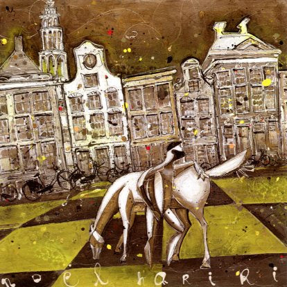 Peerd van Ome Loeks, 2013 by Noël Hariri - 6 X 6 Inches (Greeting Card)