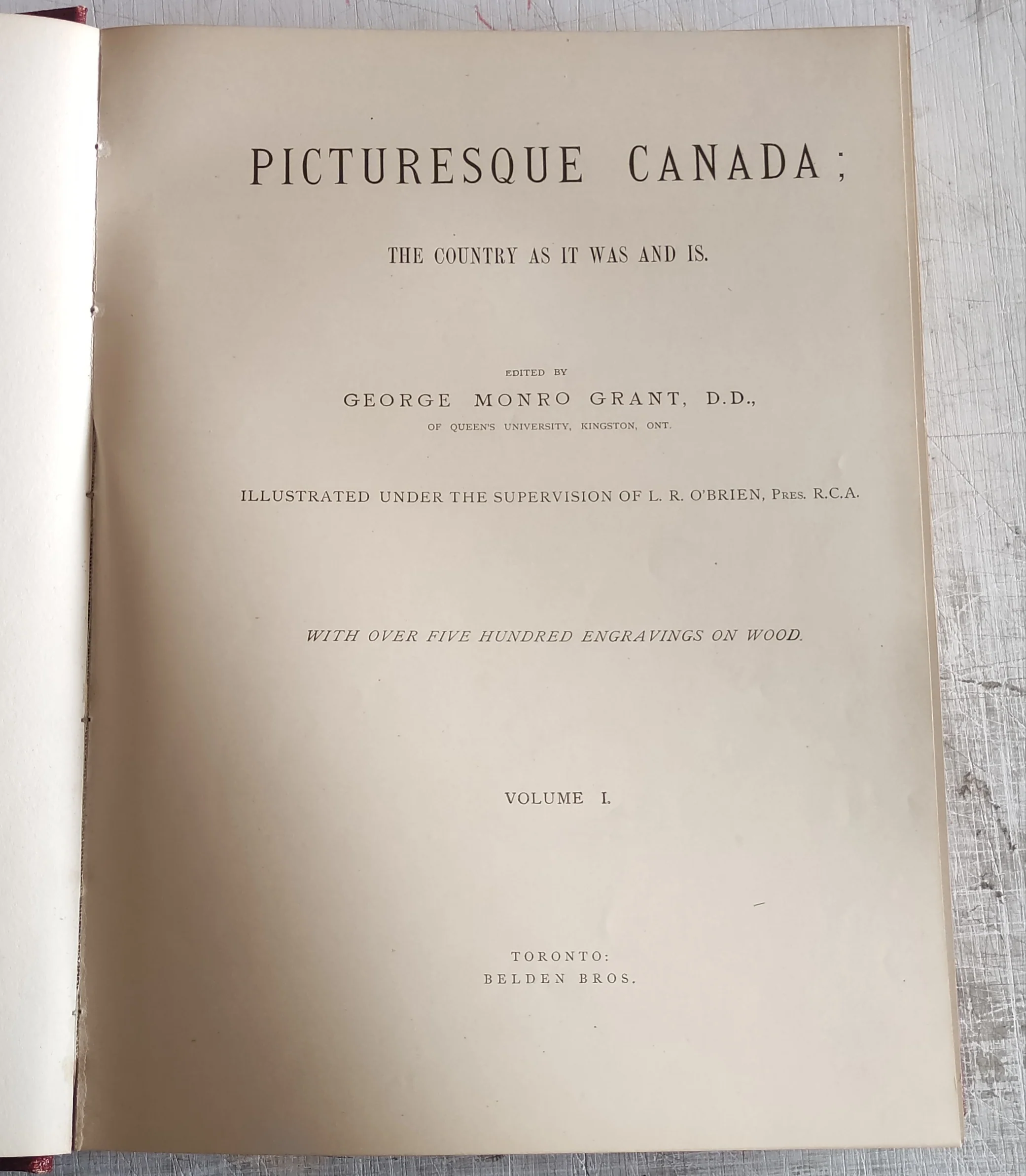 Picturesque Canada Tome I : the country as it was and is by George Monro Grant (Vintage Hardcover Book 1882) - Image 2