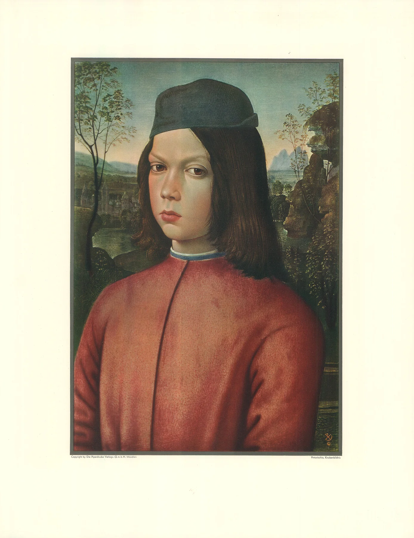 Portrait of a Boy 1483 by Bernardino di Betto - 20 X 26 Inches (Offset Lithograph Stamp)