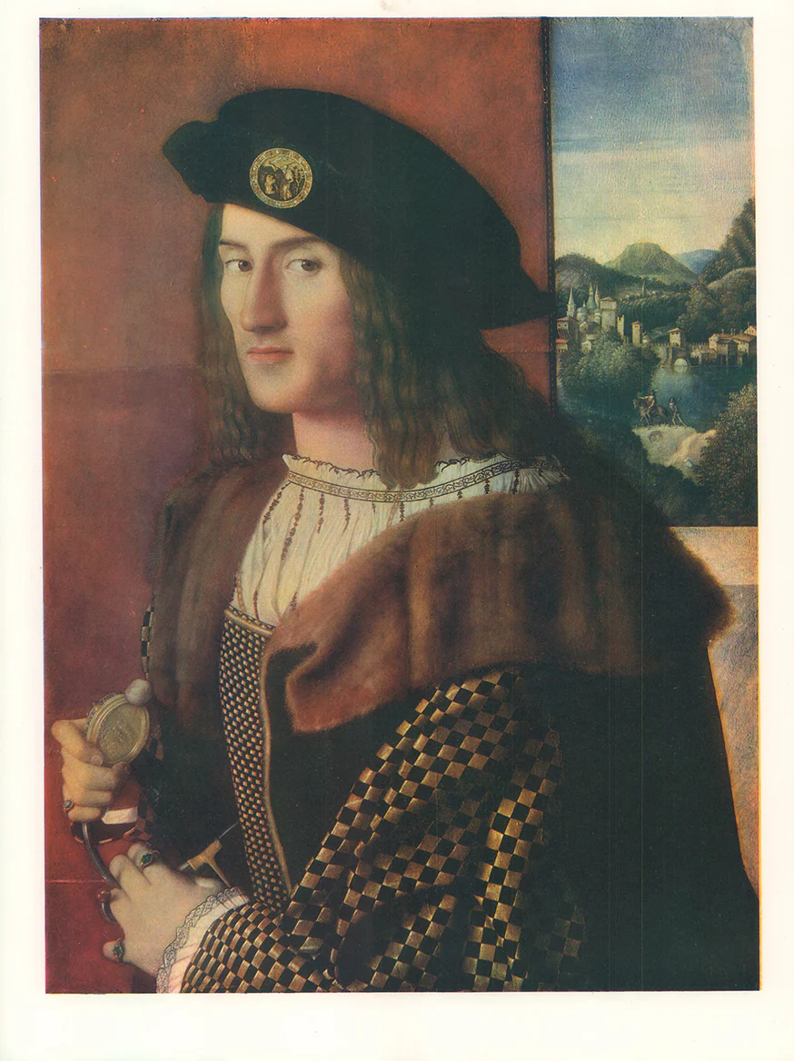 Portrait of a Cavalier by Bartolomeo Veneto - 13 X 17 Inches (Art Print)