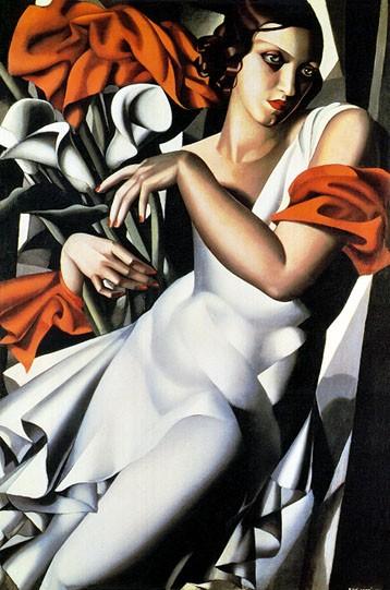 Portrait of Mrs. Ira Perrot, 1930 by Tamara de Lempicka - 24 X 36 Inches (Art Print)