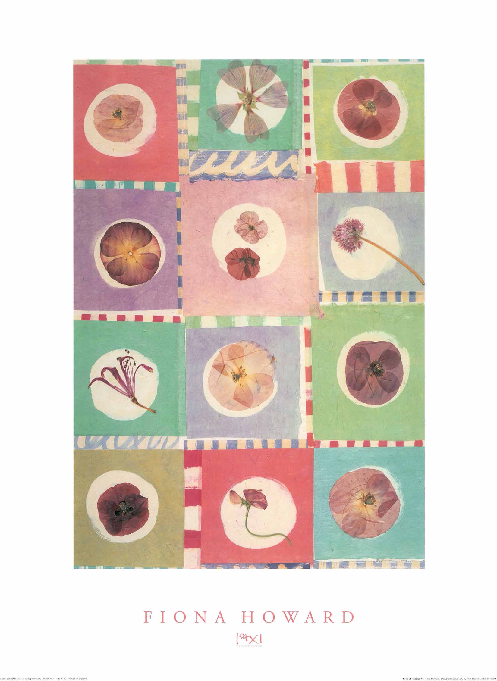 Pressed Poppies by Fiona Howard - 24 X 32 Inches (Art Print)