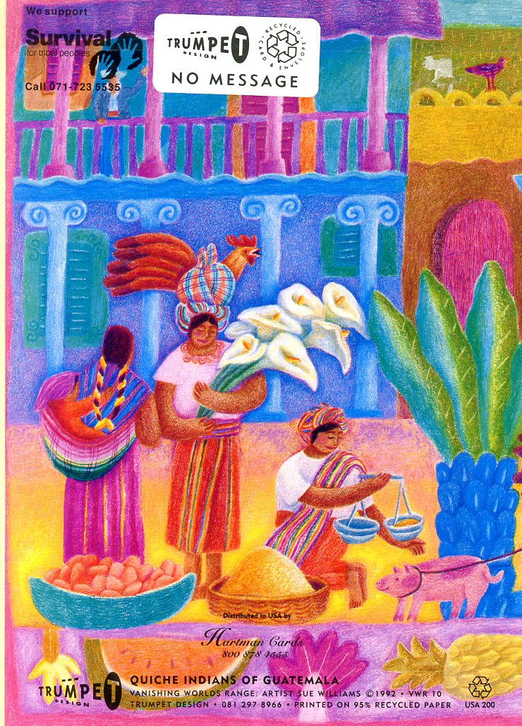 Quiche Indians of Guatemala by Sue Williams - 5 X 7 Inches (Note Card) - Image 2