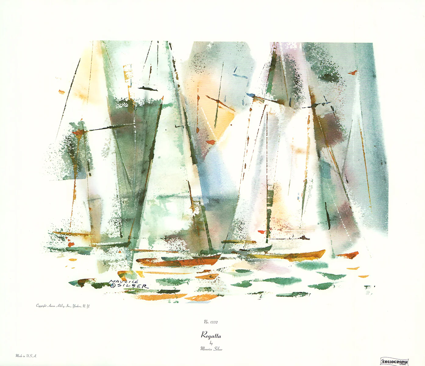 Regatta by Maurice Silver - 17 X 20 Inches (Art Print)
