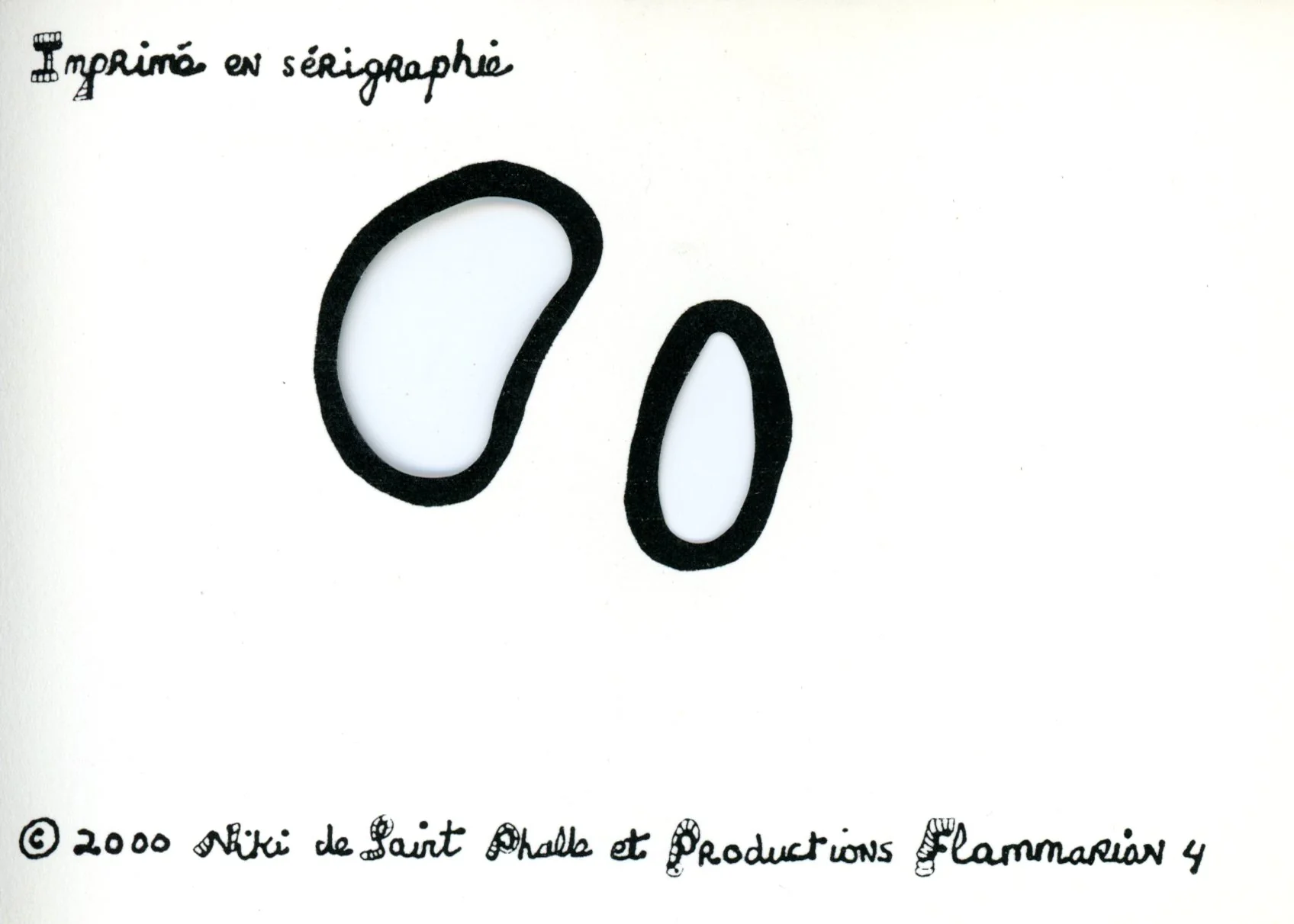 Rinoceros by Niki de Saint Phalle - 4 X 6 Inches (Serigraphed Postcard) - Image 2