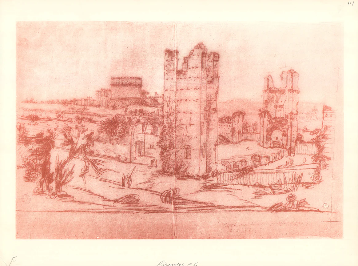 Rovine Romane by Giovanni Battista Piranesi - 13 X 17 Inches (Offset Lithograph Fine Art Print)