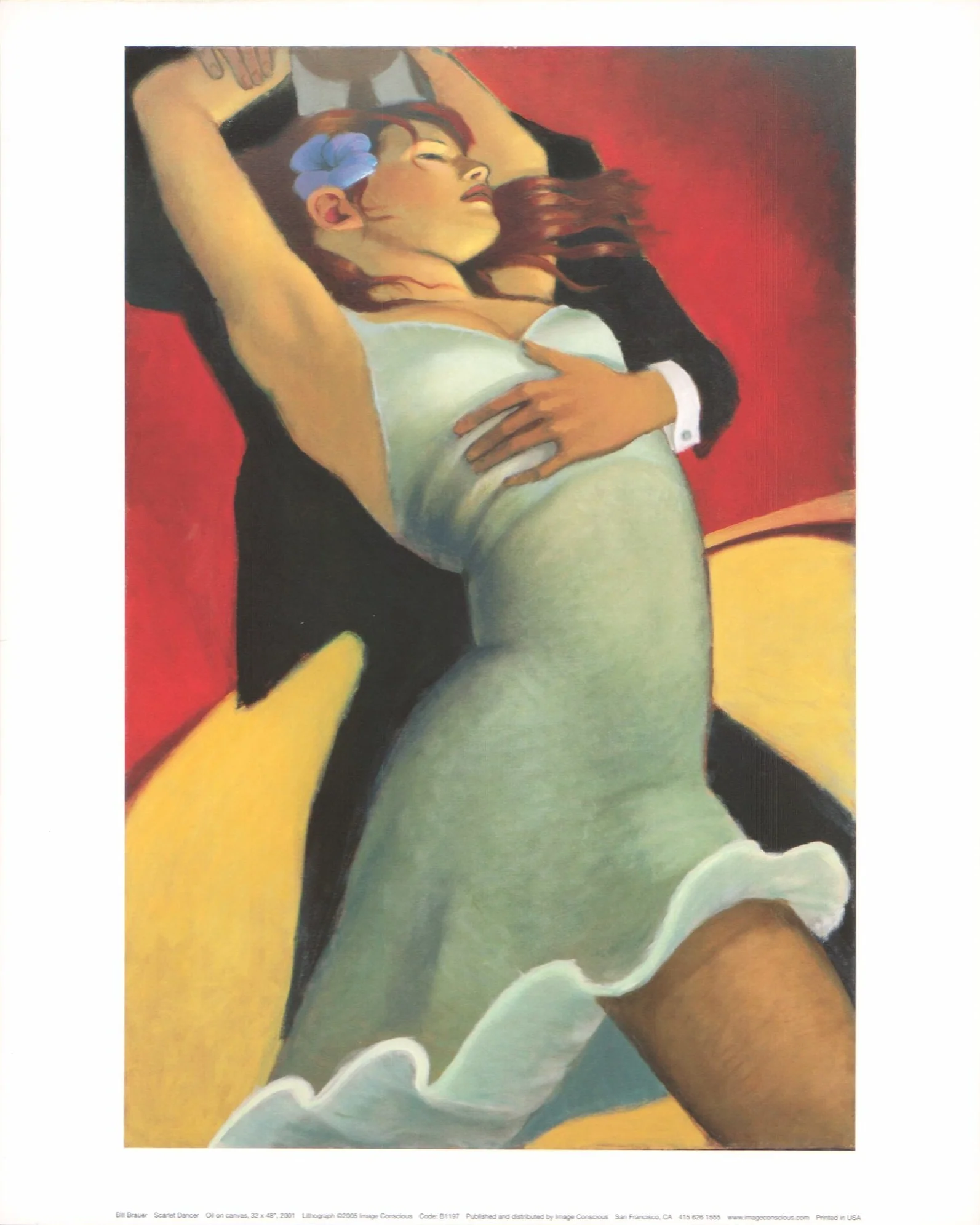 Scarlet Dancer, 2001 by Bill Brauer - 8 X 10 Inches (Art Print)
