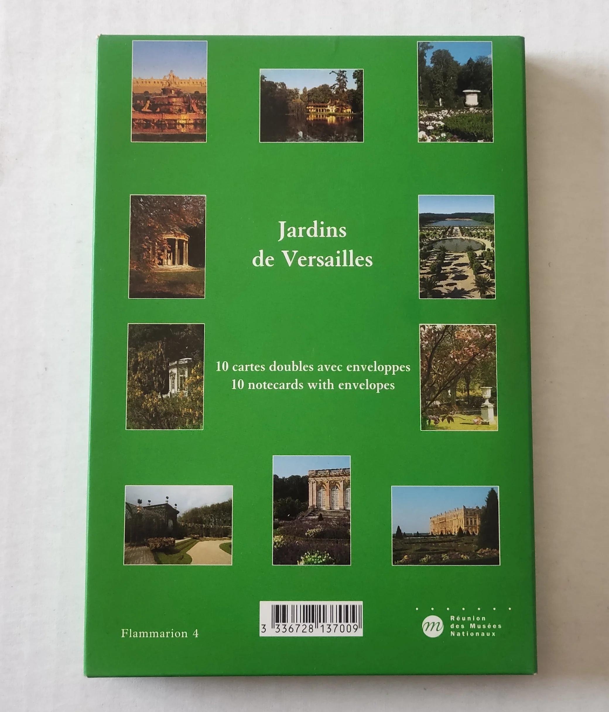 Set of 10 Notecards with Envelopes of Gardens of Versailles - 5 X 7 Inches (10 Note Cards) - Image 4