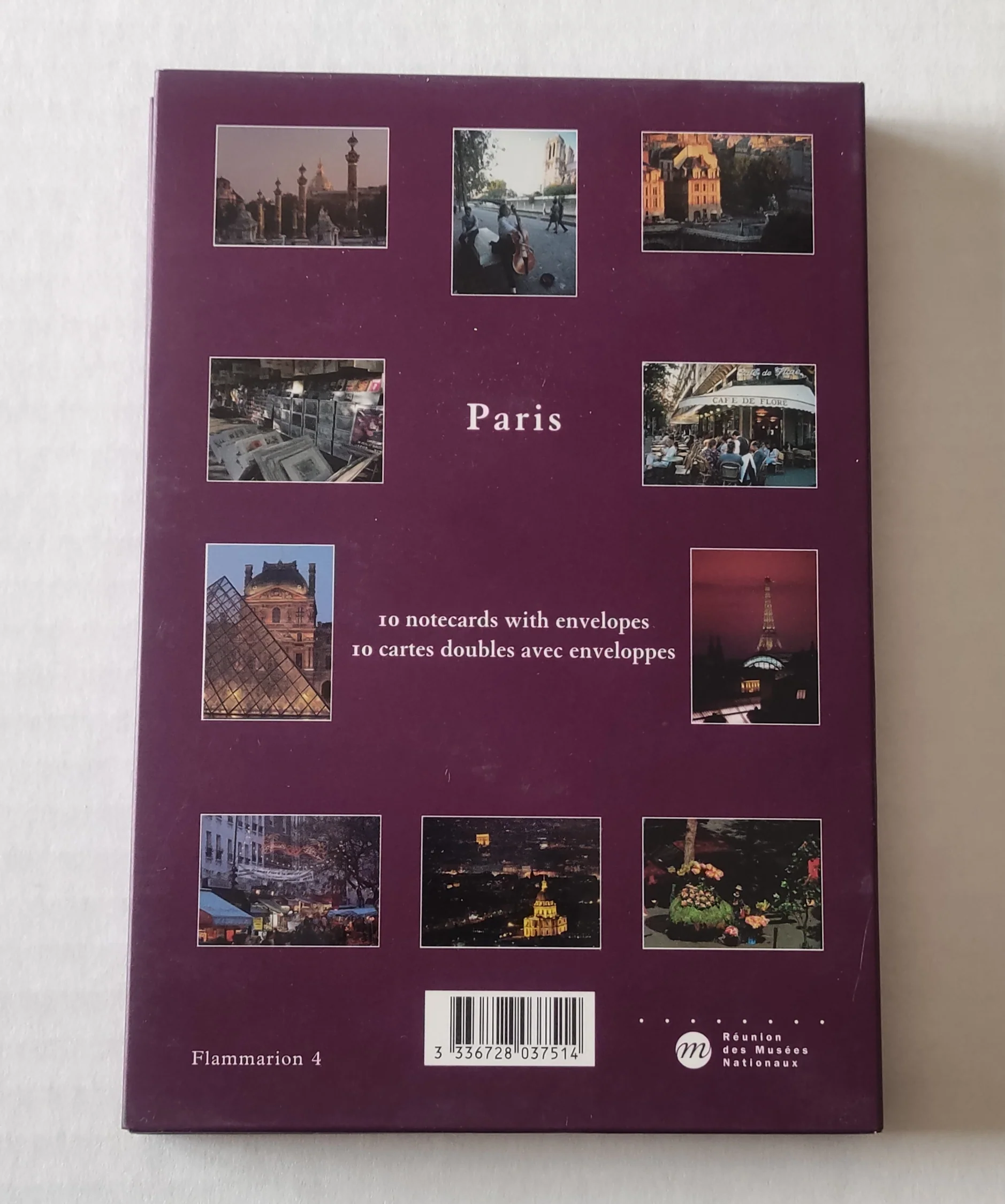 Set of 10 Notecards with Envelopes of Paris - 5 X 7 Inches (10 Note Cards) - Image 4