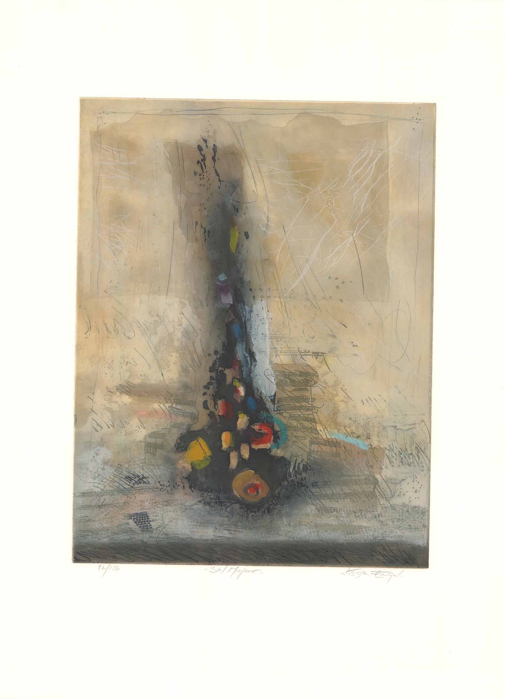 Sol Majeur by Nissan Engel - 24 X 32 Inches (Lithograph Numbered & Signed) 82/150