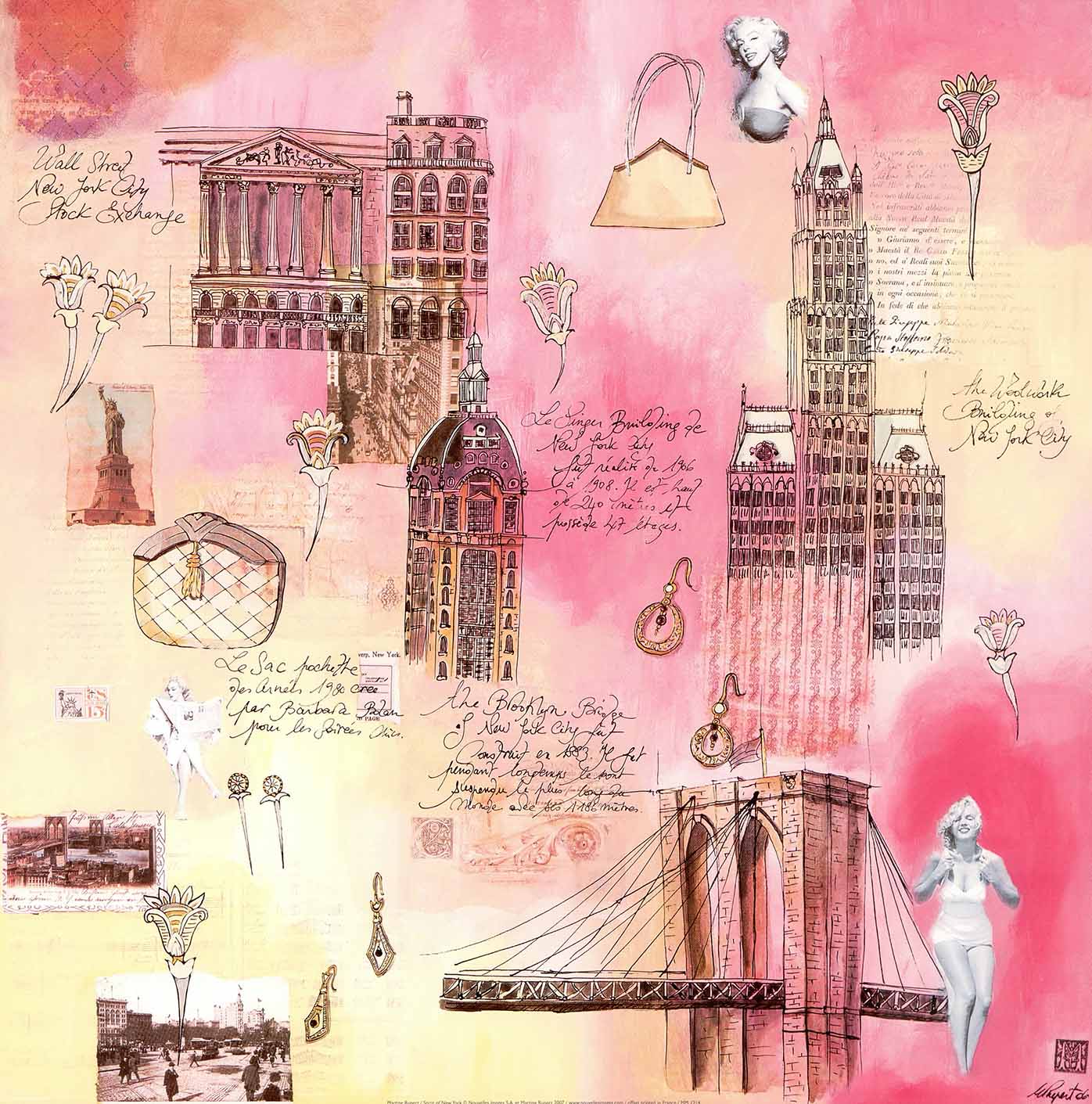 Spirit of New York by Martine Rupert - 20 X 20 Inches (Art Print)