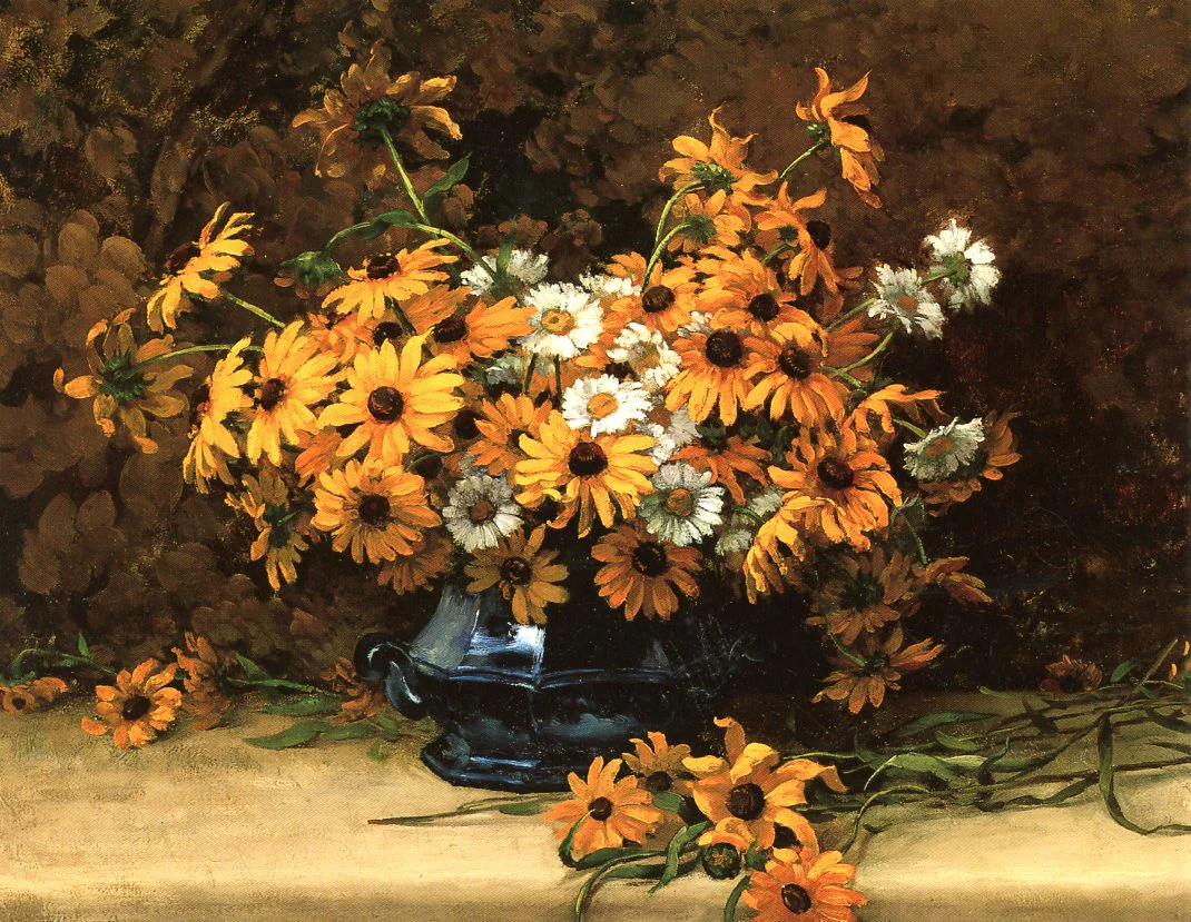 Still Life with Daisies, 1897 by Marc-Aurele de Foy Suzor Cote - 5 X 7" (Greeting Card)