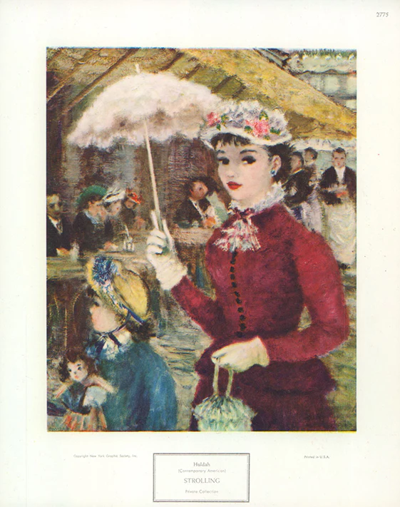 Strolling by Huldah - 8 X 10 Inches (Art Print)