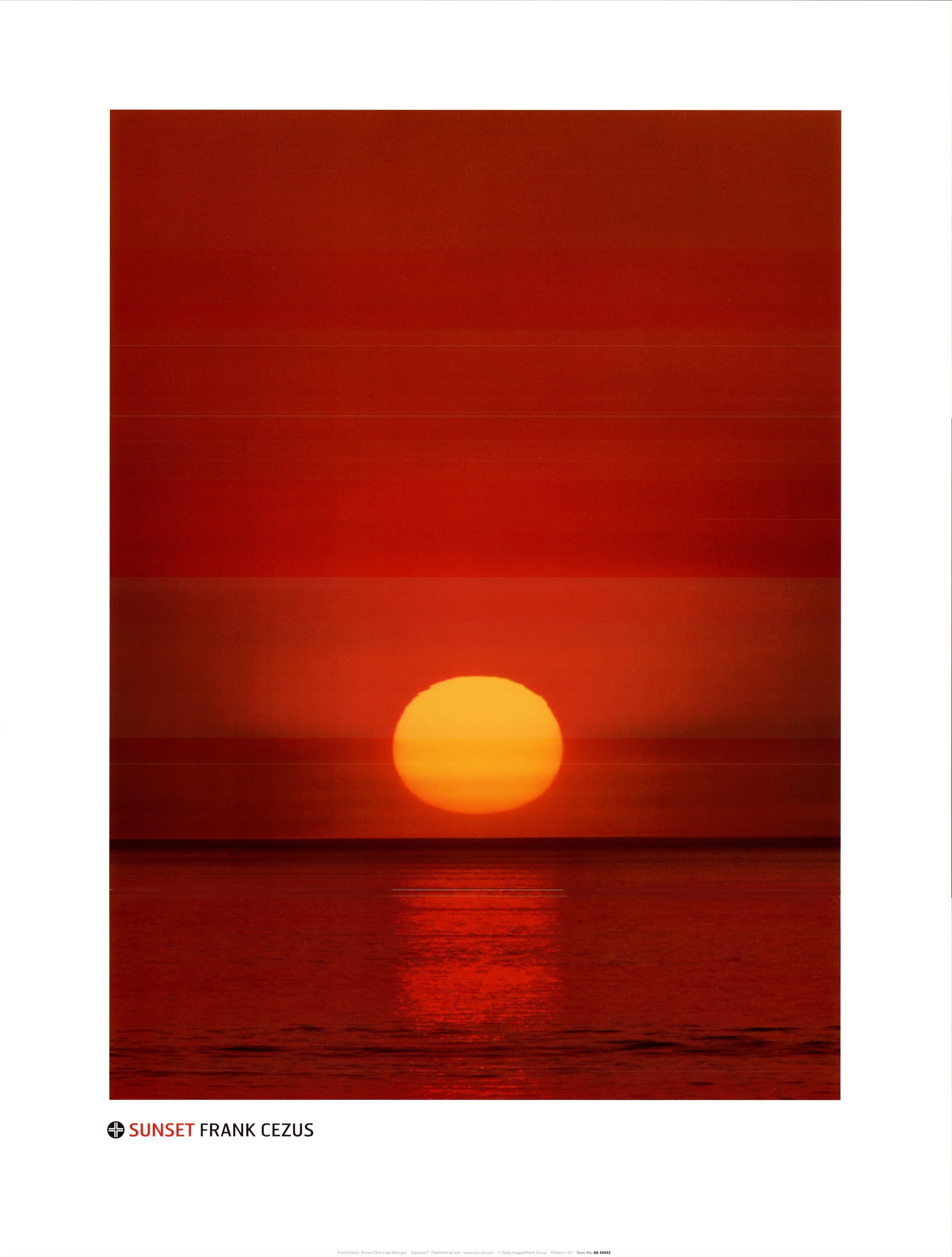 Sunset by Frank Cezus - 24 X 32 Inches (Art Print)