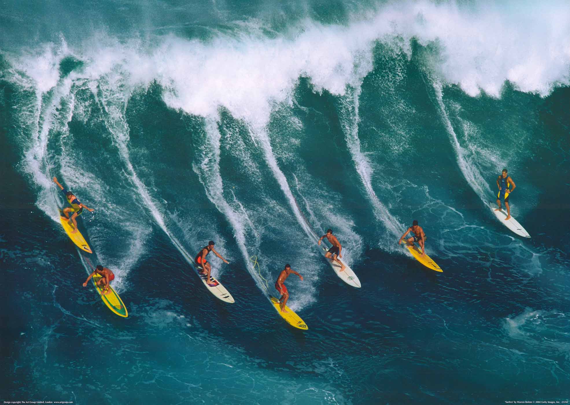 Surfers, 2004 by Warren Bolster - 20 X 28 Inches (Offset Lithograph)