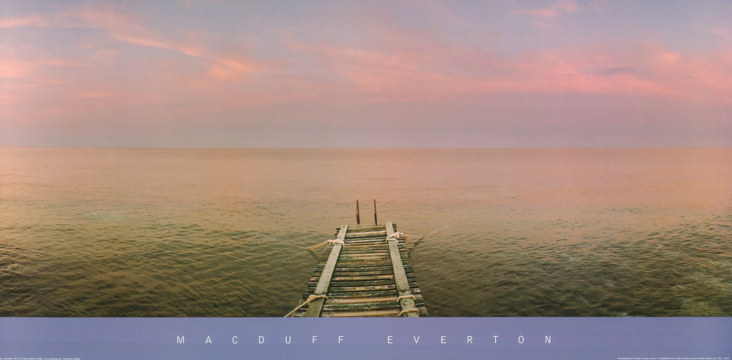 Swimming Dock, Lesbos, Greece by Macduff Everton - 20 X 40 Inches (Art Print)