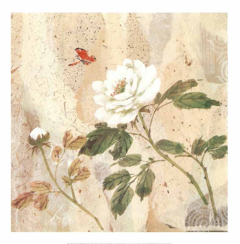 The Butterfly by David Hu - 14 X 14 Inches (Art Print)