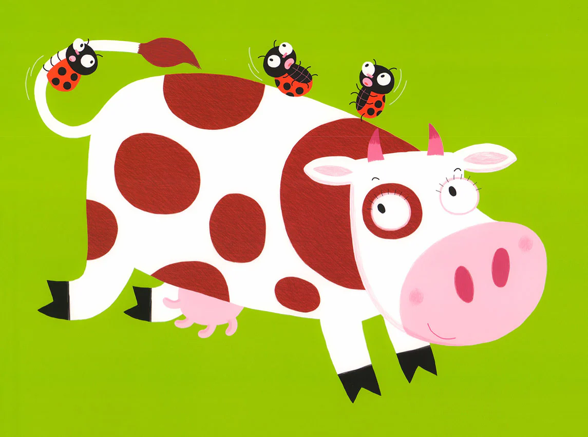 The Cow by Nathalie Choux - 12 X 16 Inches (Art Print)