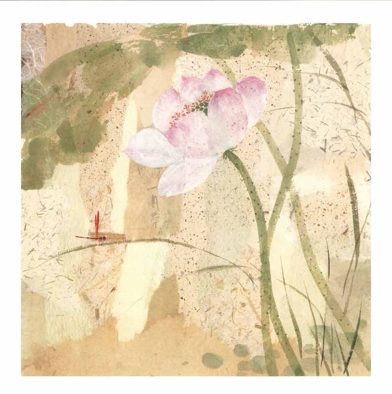 The Dragonfly by David Hu - 14 X 14 Inches (Art Print)