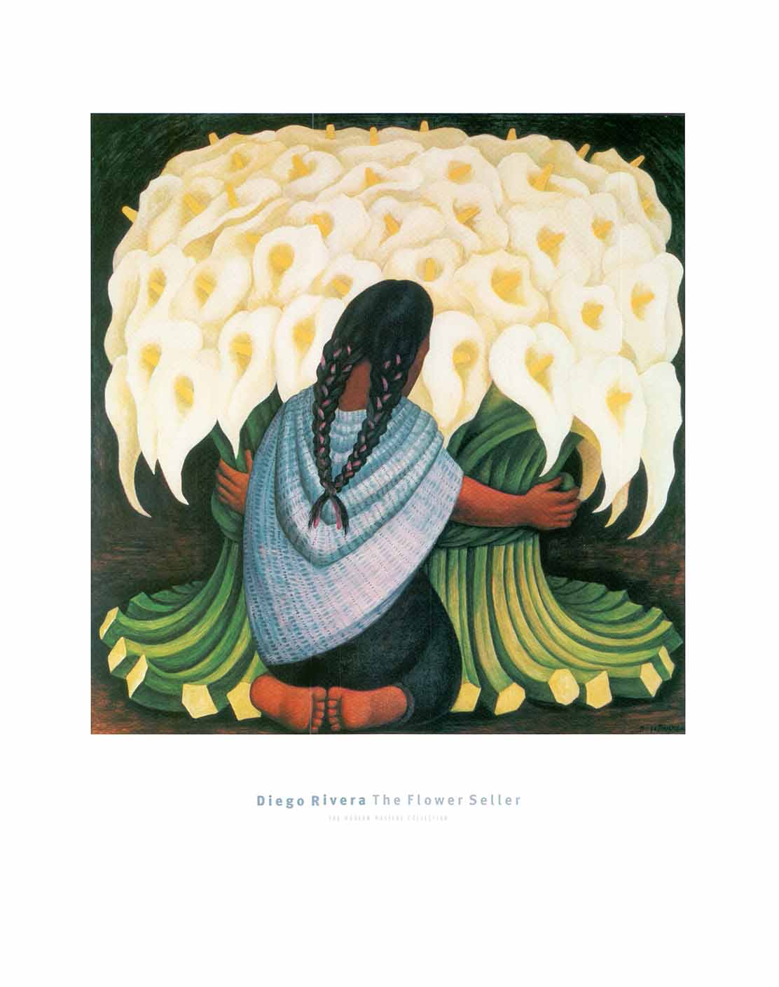 The Flower Seller, 1942 by Diego Rivera - 16 X 20 Inches (Art Print)