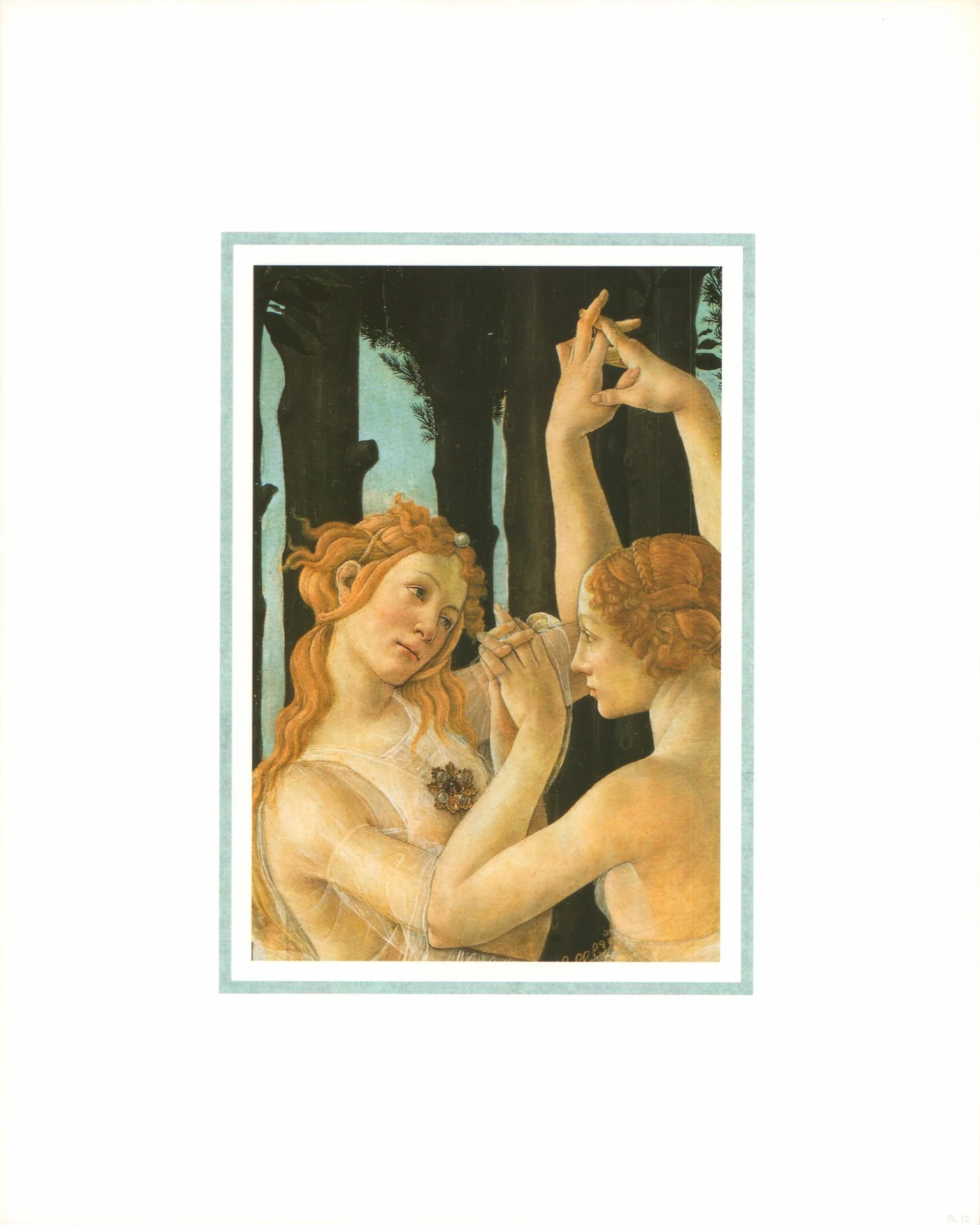 The Spring (Detail), 1477-78 by Sandro Botticelli - 10 X 12 Inches (Art Print)