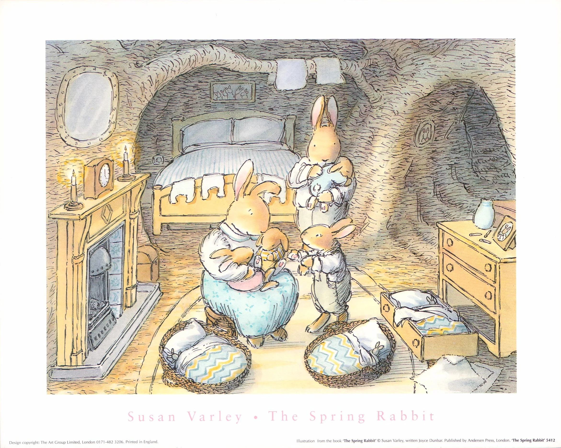 The Spring Rabbit by Susan Varley - 10 X 12 Inches (Art Print)