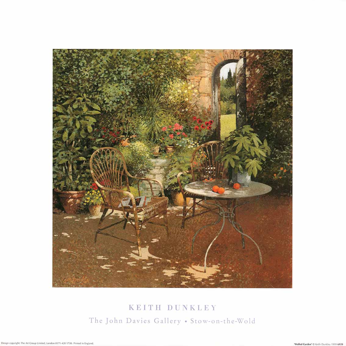 The Walled Garden by Keith Dunkley - 16 X 16 Inches (Offset Lithograph)