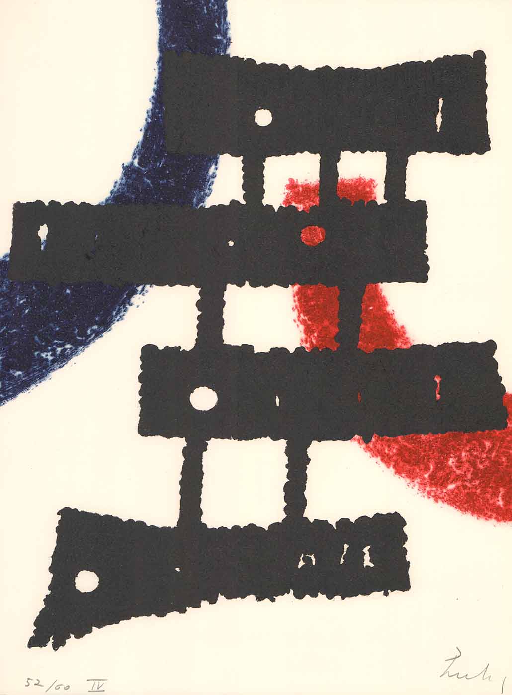 Trans-Apparence IV by Berto Lardera - 15 X 20 Inches (Etching Numbered & Signed) 52/60