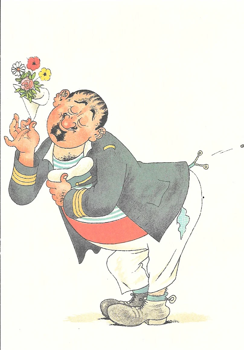 Triologie de Marcel Pagnol by Albert Dubout - 4 X 6 Inches (10 Postcards)