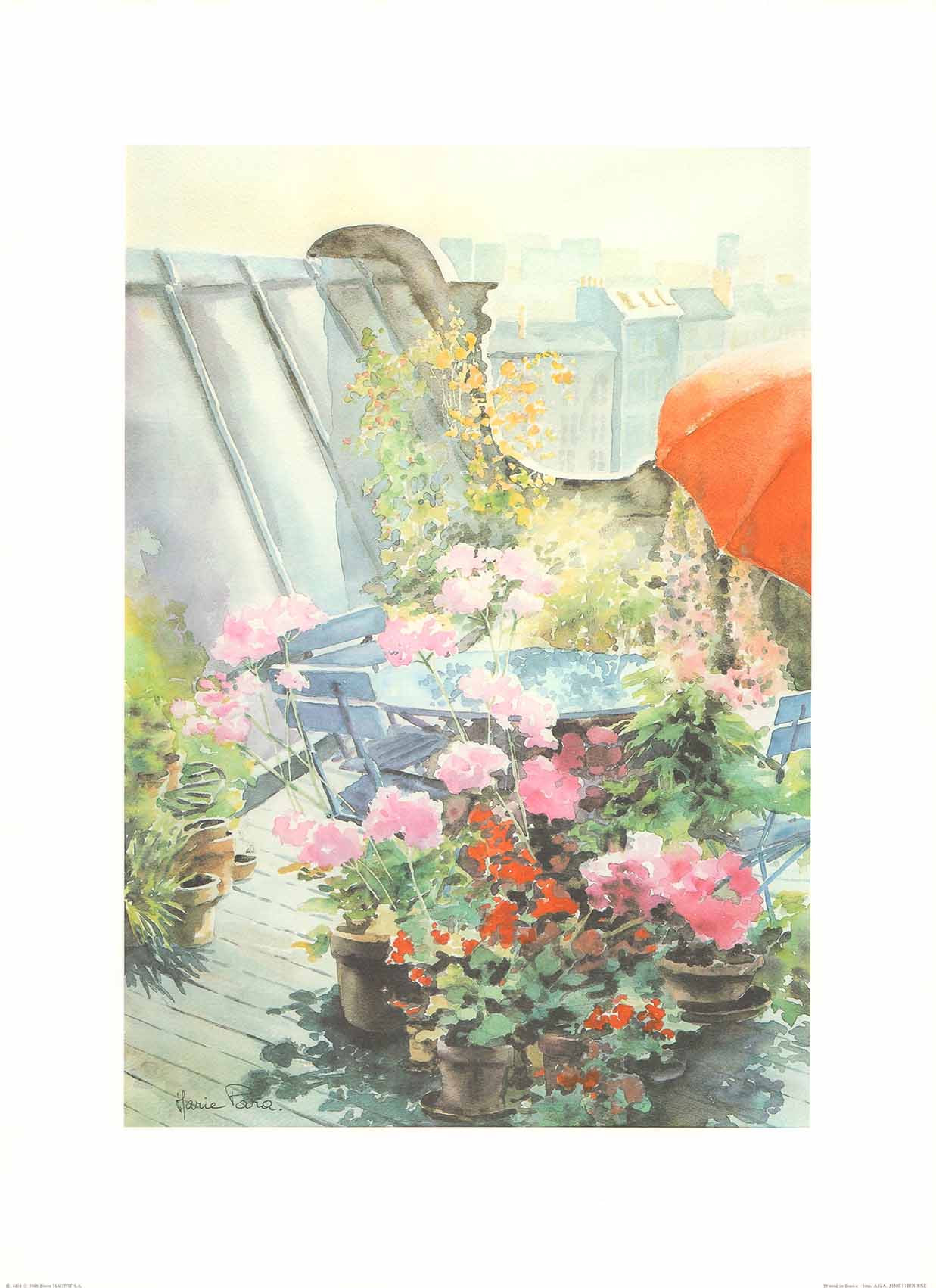Untiled by Marie Para - 18 X 24 Inches (Lithograph Signed)