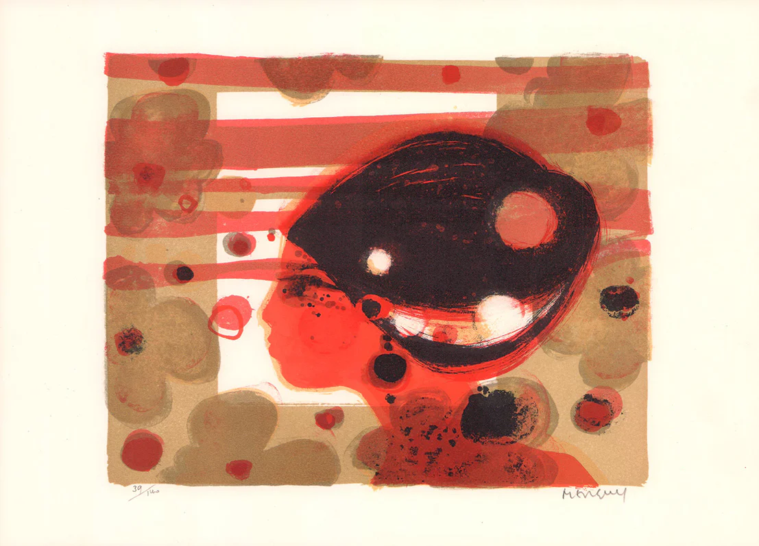 Visage by Frédéric Menguy - 12 X 16 Inches (Signed Lithograph in Pencil) 39/140